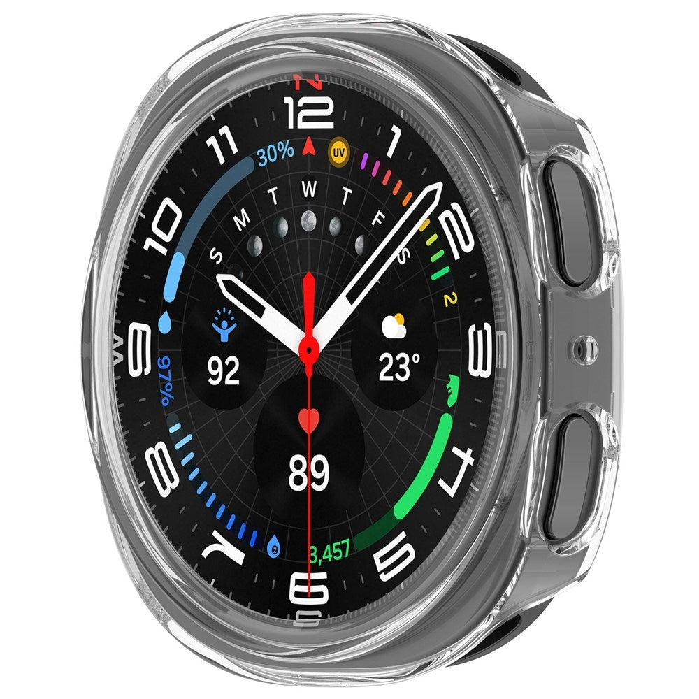 Samsung Galaxy Watch 8 (44mm) Semi-Enclosed Hårt Plast Fodral - Genomskinlig