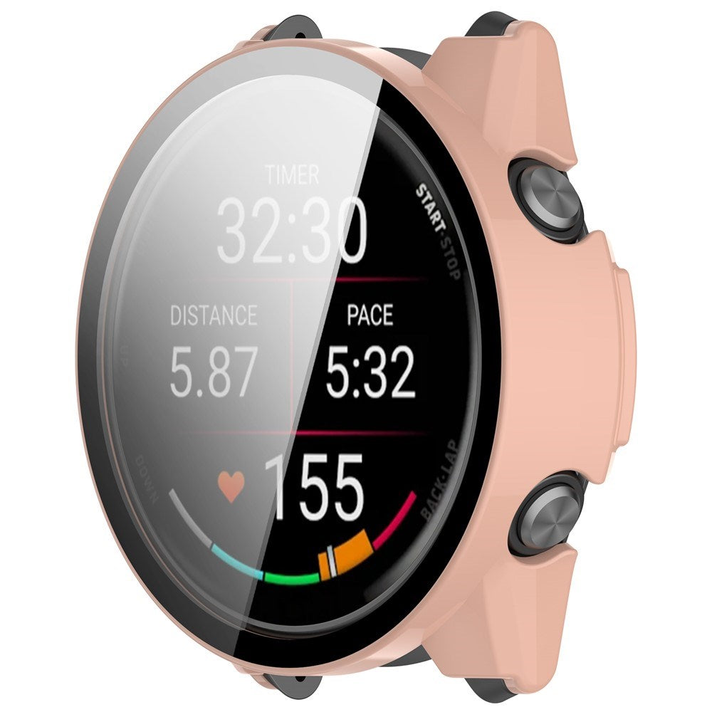 Garmin Forerunner 970 Fodral med Härdat Glas Skärmskydd - Rosa