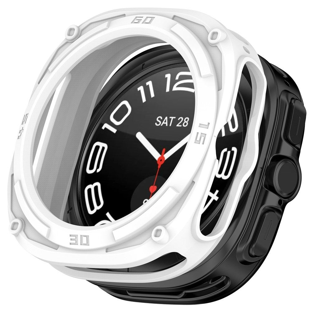 Samsung Galaxy Watch Ultra 2 (47mm) Flexibelt Plast Armor Skal - Vit