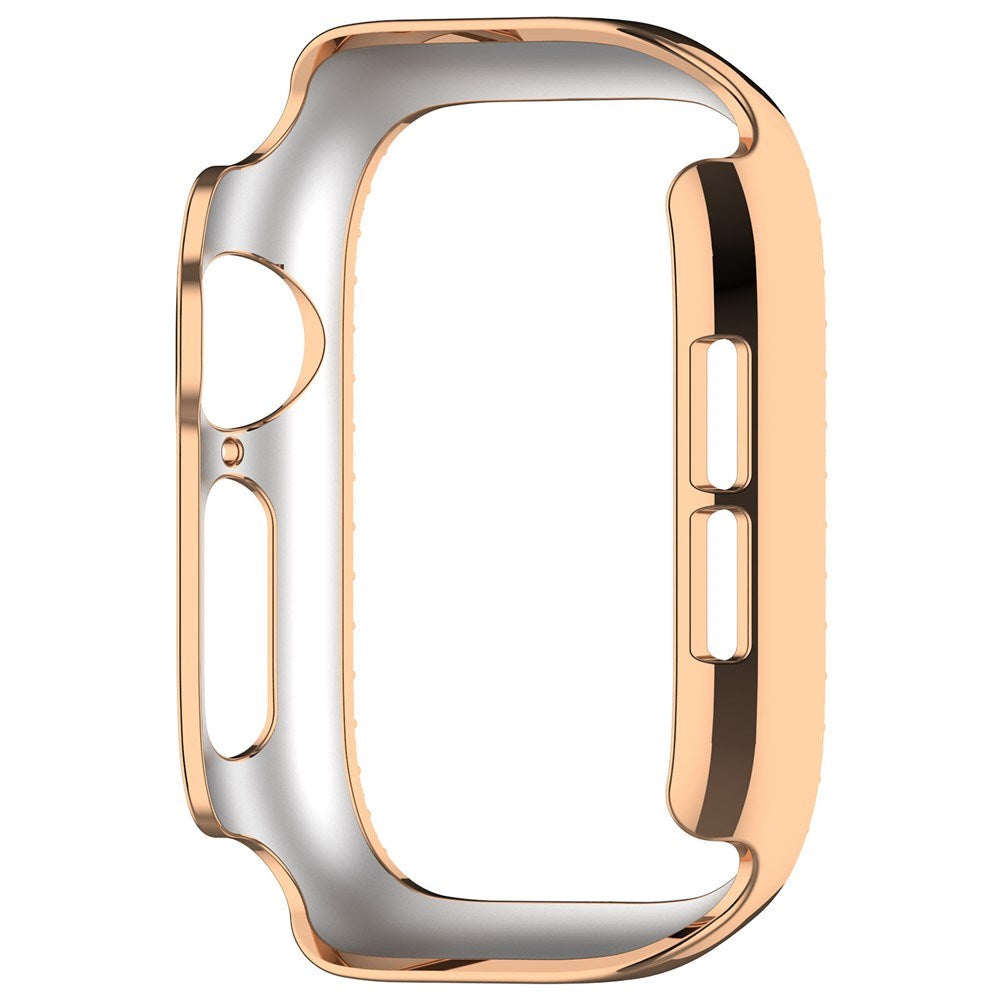 Apple Watch Series 12 (42mm) Hårt Plast Skal - Rose Gold / Strass