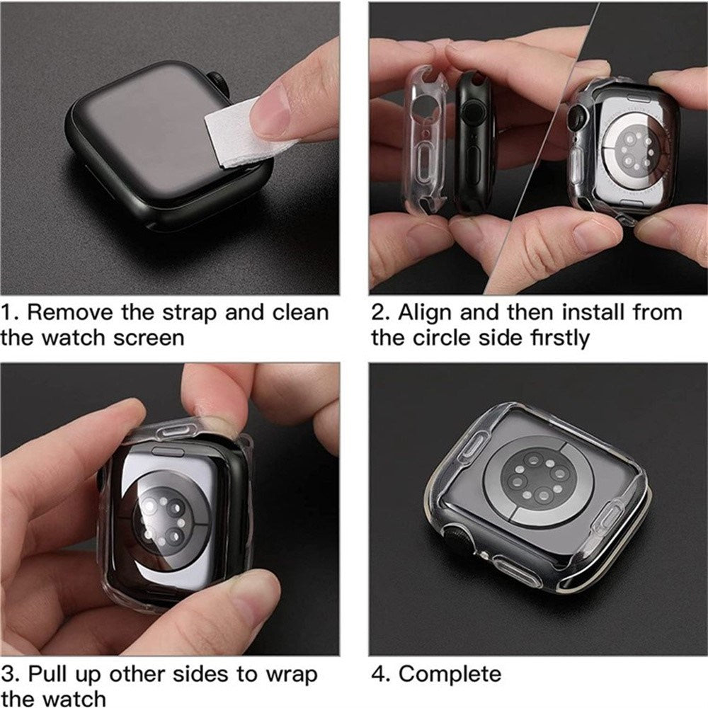Apple Watch Series 12 (46mm) EIDERWOOD Fleksibel Plast Skal - Transparent