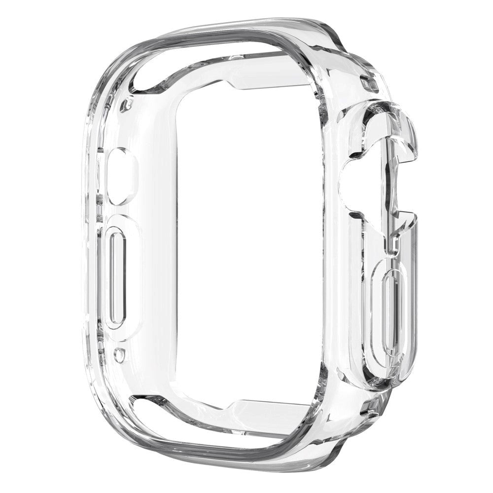 Apple Watch Ultra 3/2/1 (49mm) Flexibelt TPU Plast Skal med Förstärkning runt Knappar - Genomskinlig