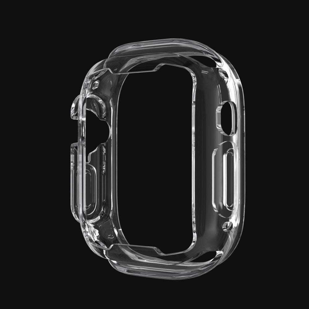 Apple Watch Ultra 3/2/1 (49mm) Flexibelt TPU Plast Skal med Förstärkning runt Knappar - Genomskinlig