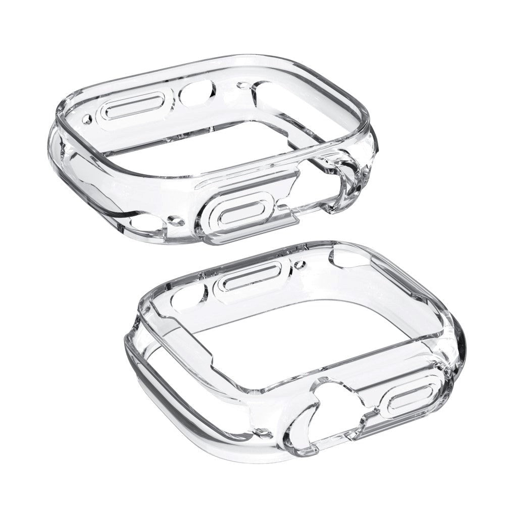 Apple Watch Ultra 3/2/1 (49mm) Flexibelt TPU Plast Skal med Förstärkning runt Knappar - Genomskinlig