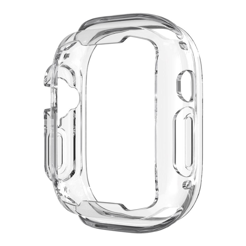 Apple Watch Ultra 3/2/1 (49mm) Flexibelt TPU Plast Skal med Förstärkning runt Knappar - Genomskinlig