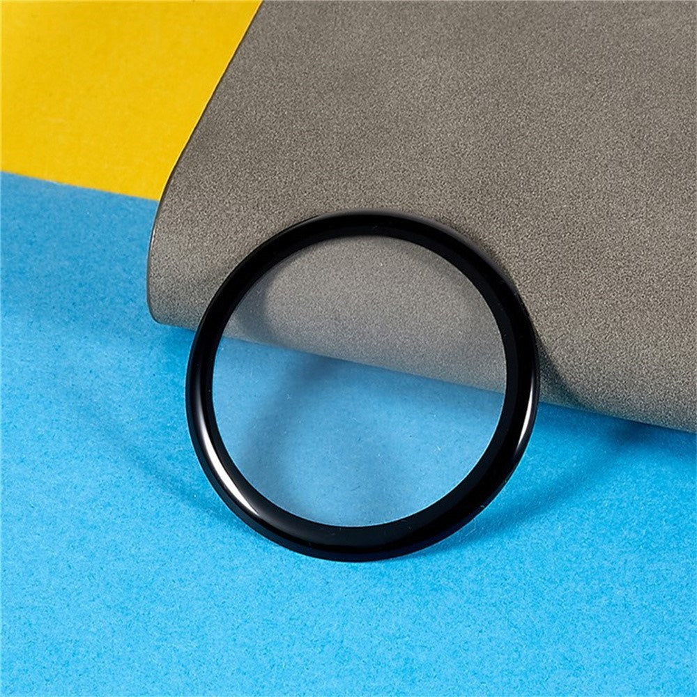 Samsung Galaxy Watch 8 (44mm) Plastskärmskydd - Genomskinlig / Svart Kant