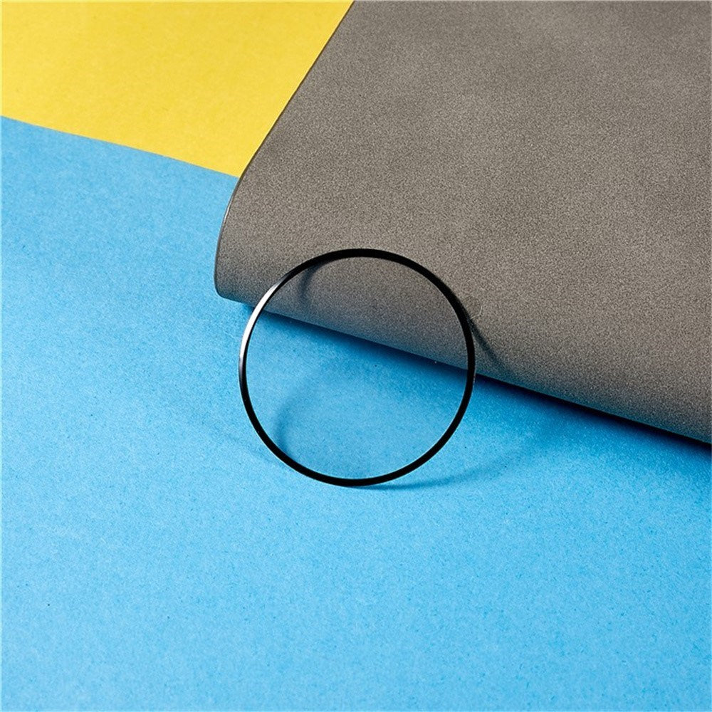 Samsung Galaxy Watch 8 Classic (46mm) Plastskärmskydd - Genomskinlig / Svart Kant