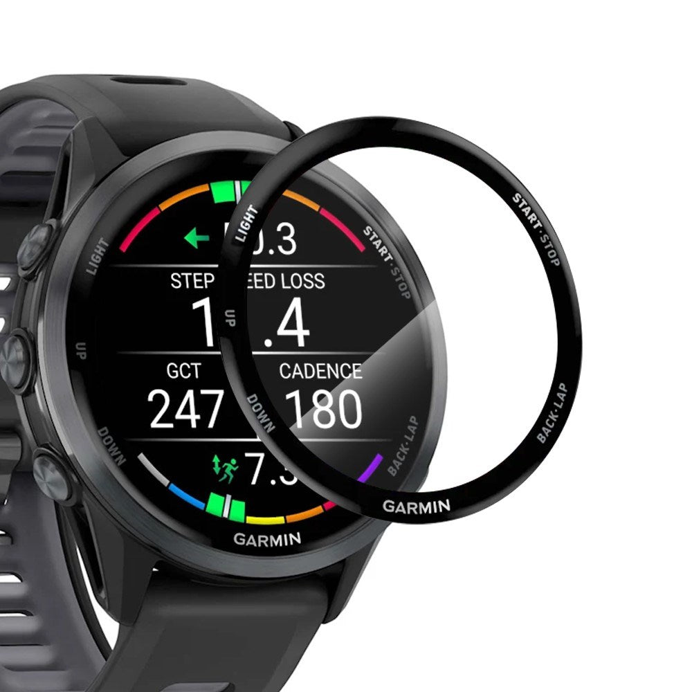 NORTHJO Garmin Forerunner 970 Skärmskydd - Genomskinlig / Svart Kant