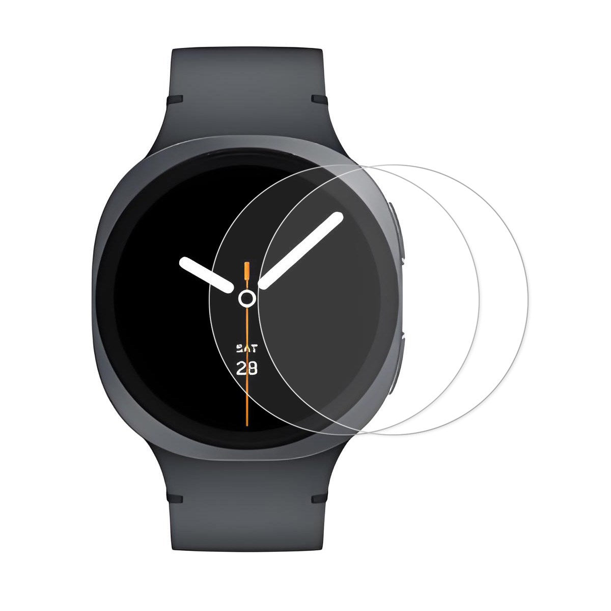 Samsung Galaxy Watch 8 (44mm) Skärmskydd i Härdat Glas - 2 St. - Genomskinlig