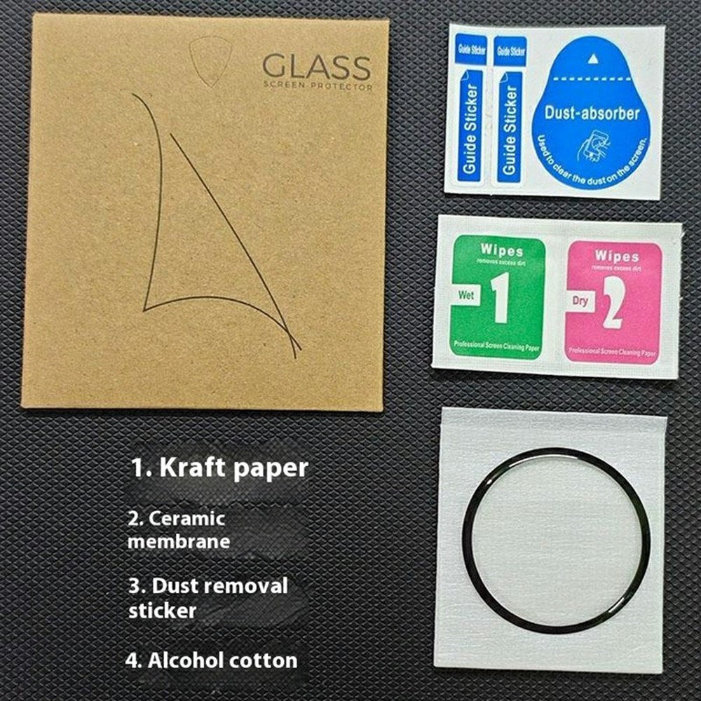 Google Pixel Watch 4 (45mm) Skärmskydd - Genomskinlig / Svart Kant