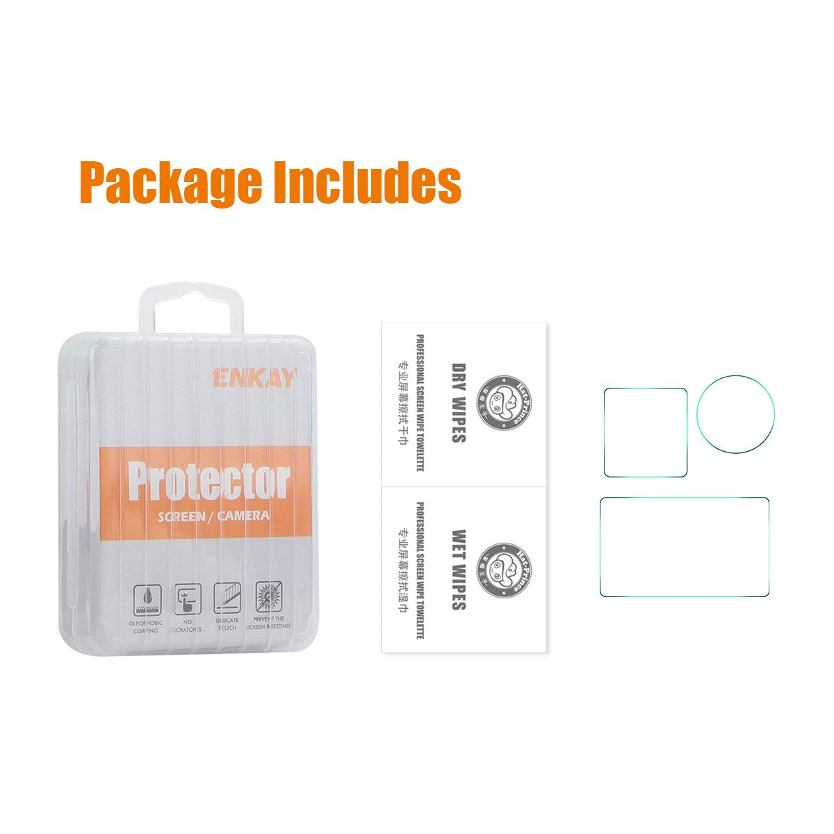 DJI Osmo Action 5 Pro Skärmskyddsset - 9H - Genomskinlig