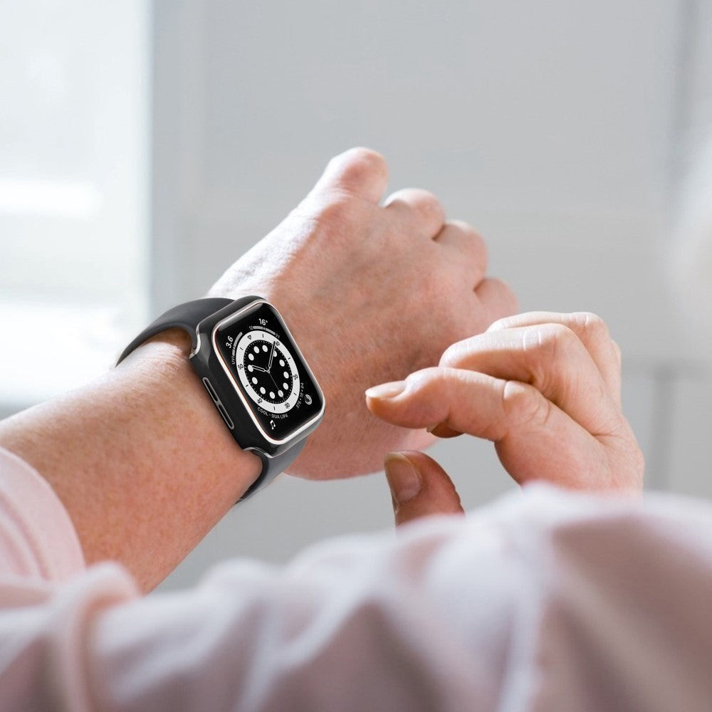 Apple Watch Ultra 3/2/1 (49mm) Skal i Hårdplast med Inbyggt Skärmskydd - Svart / Silver