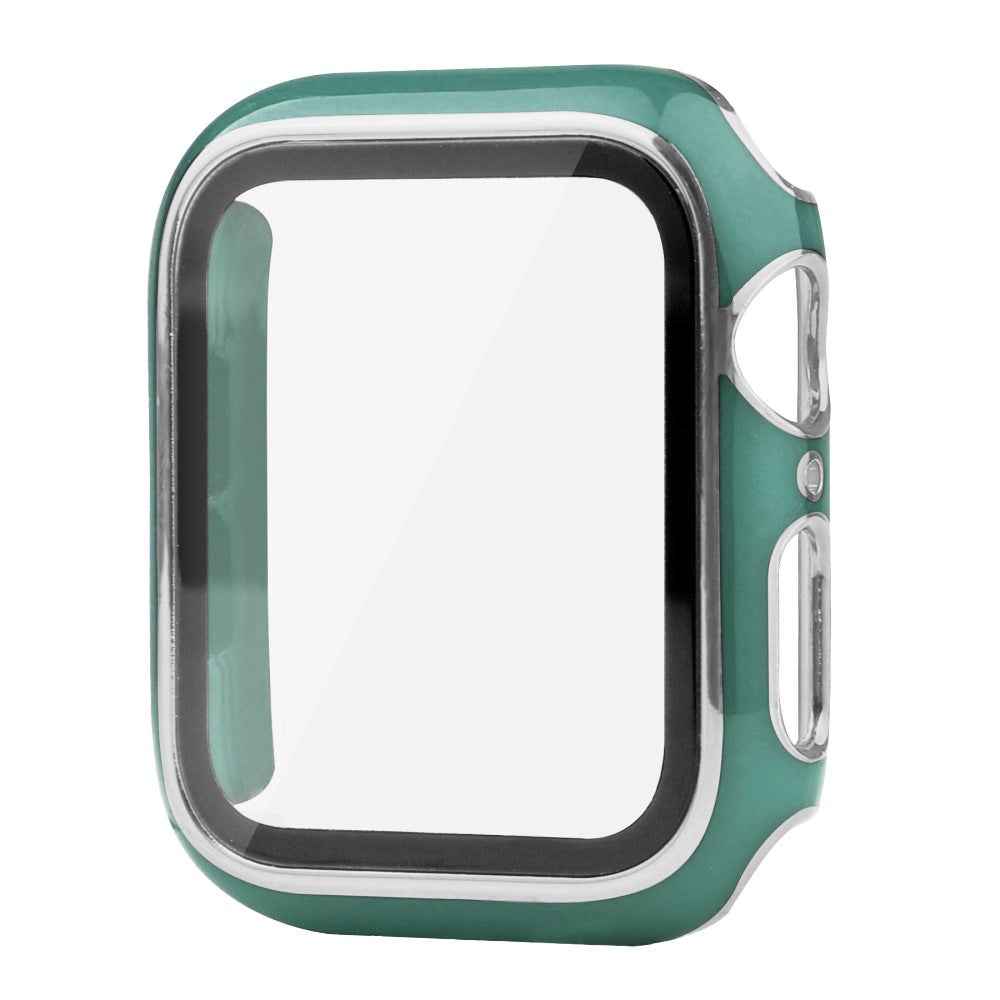 Apple Watch Ultra 4/3/2/1 (49mm) Skal i Hårdplast med Inbyggt Skärmskydd - Grön / Silver