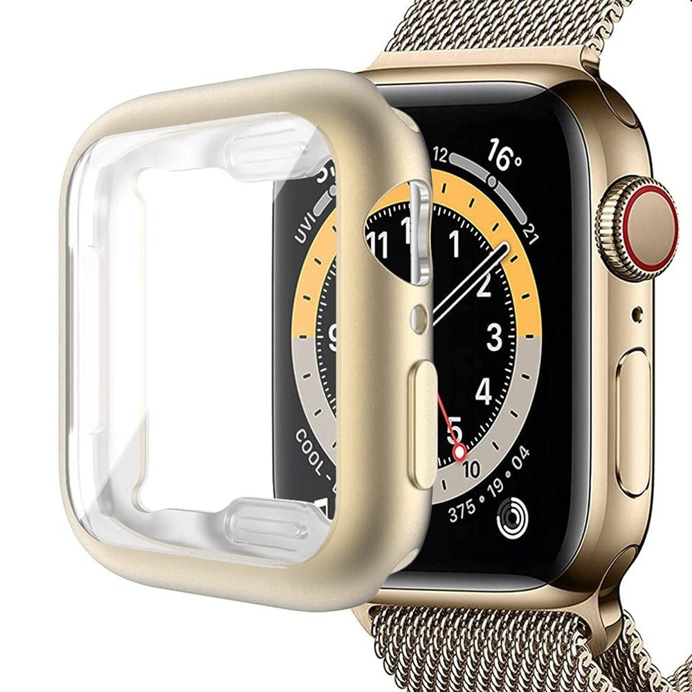 Apple Watch Ultra 3 / 2 / 1 (49mm) Flexibelt Plast Skal m. Skärmskydd - Guld