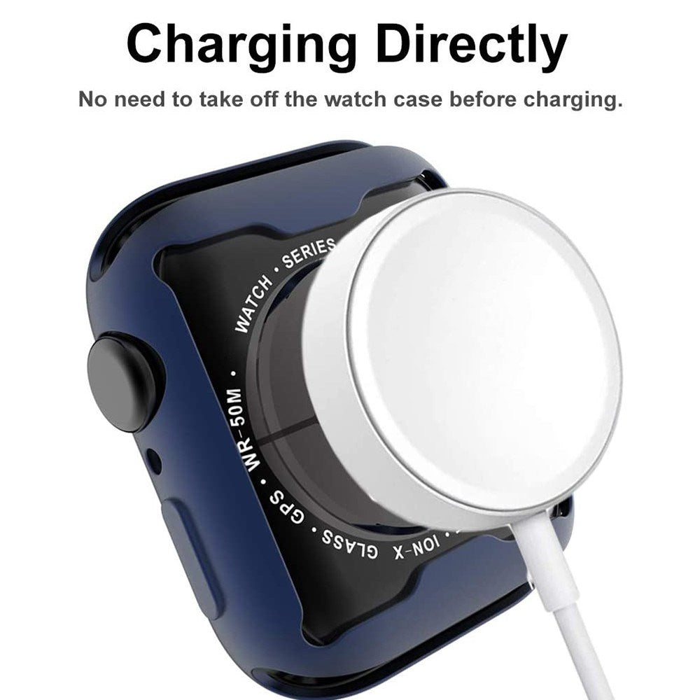 Apple Watch Ultra 3 / 2 / 1 (49mm) Flexibelt Plast Skal m. Skärmskydd - Blå