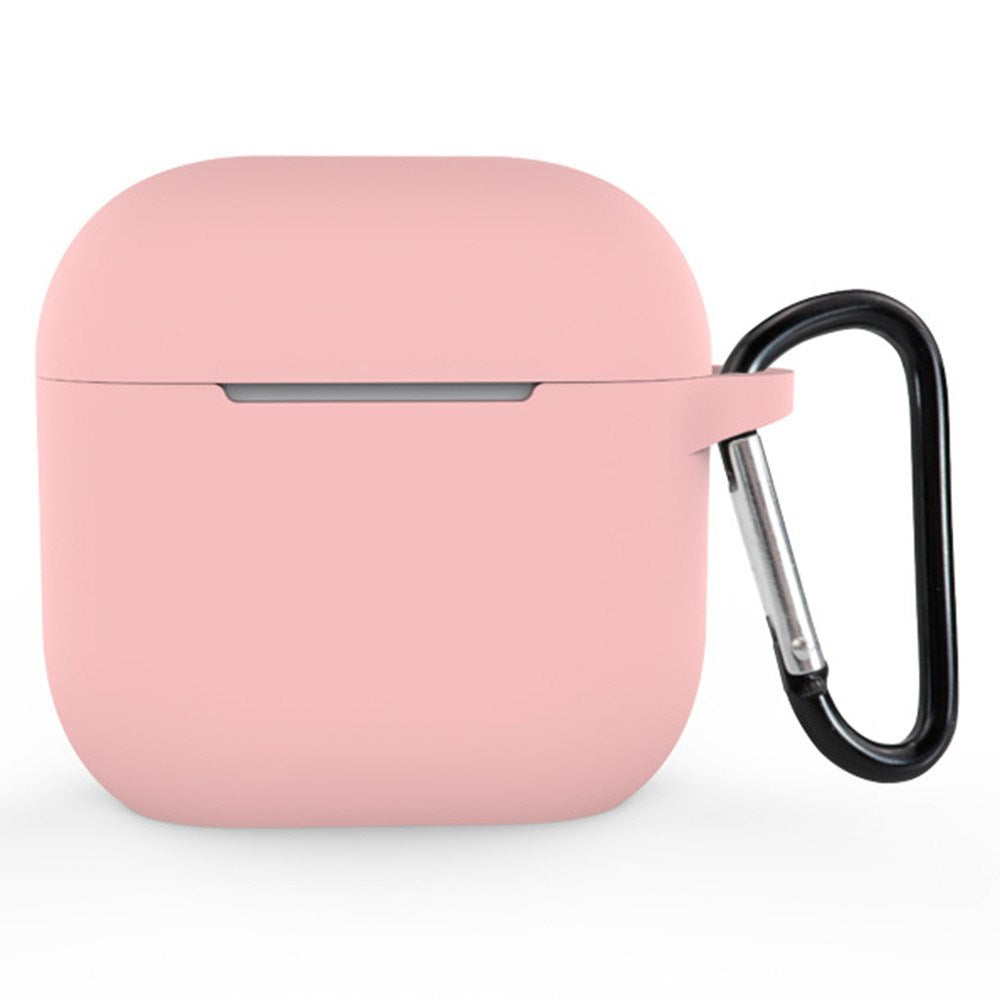 Apple AirPods (4. Gen.) Silikonskydd med Karbinhake - Rosa