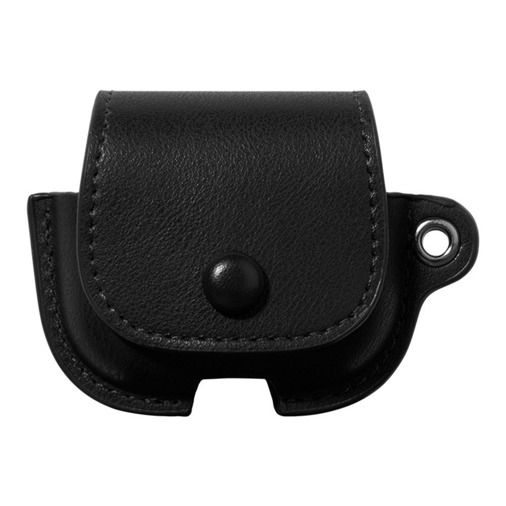 Apple AirPods (3. Gen.) Konstläder Skal m. Knappstängning - Svart