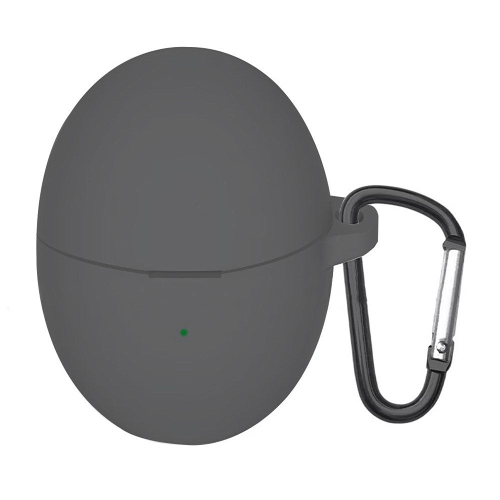 Huawei FreeBuds 6 Silikonfodral med Karbinhake – Grå
