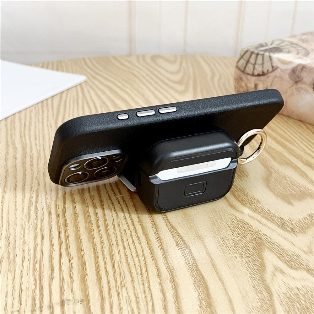 Apple AirPods Pro (3. gen.) Mönstrat Plast Skal m. Spegel - Leopard / Svart