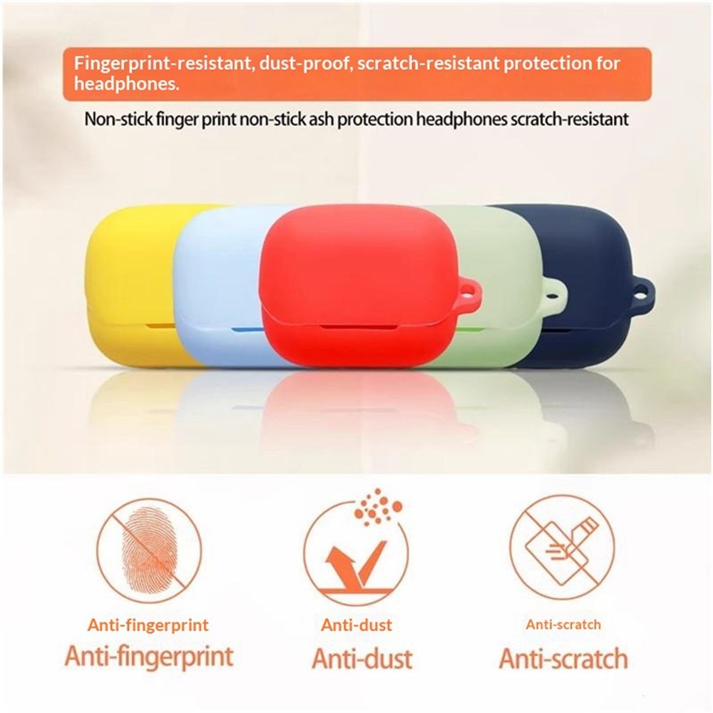 Honor Earbuds 4 Silikonfodral med Karbinhake - Svart