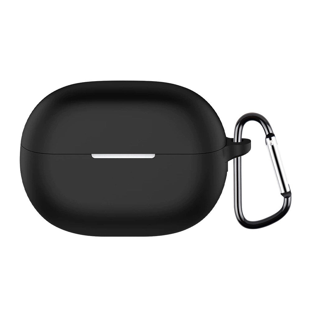 Huawei FreeBuds Pro 5 Silikonfodral med Karbinhake - Svart