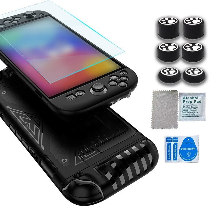 Nintendo Switch 2 - 3-i-1 Skyddspaket - Genomskinlig / Svart