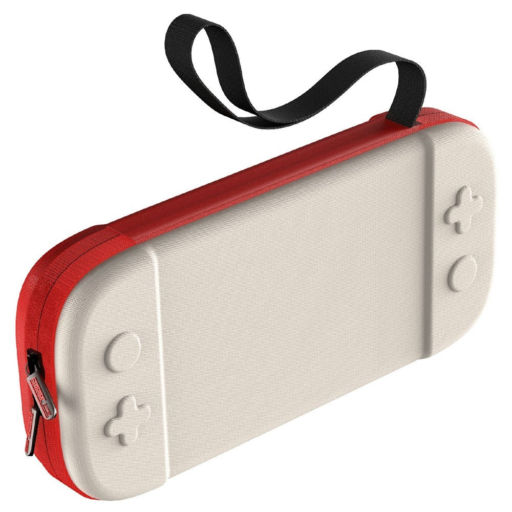 Nintendo Switch 2 Nylon Förvaringsväska m. Rem - Beige / Röd