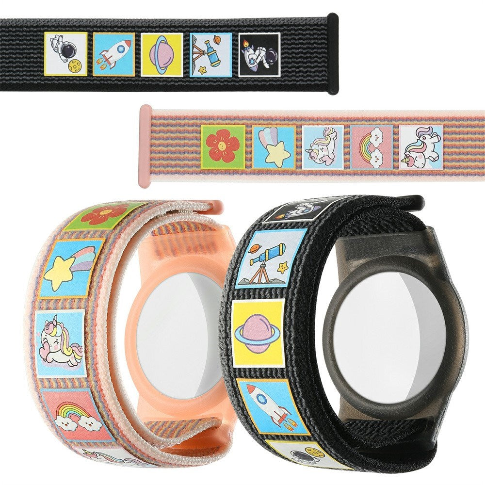 AirTag 1. & 2. Gen. Nylonarmband för Barn - Världsalltet
