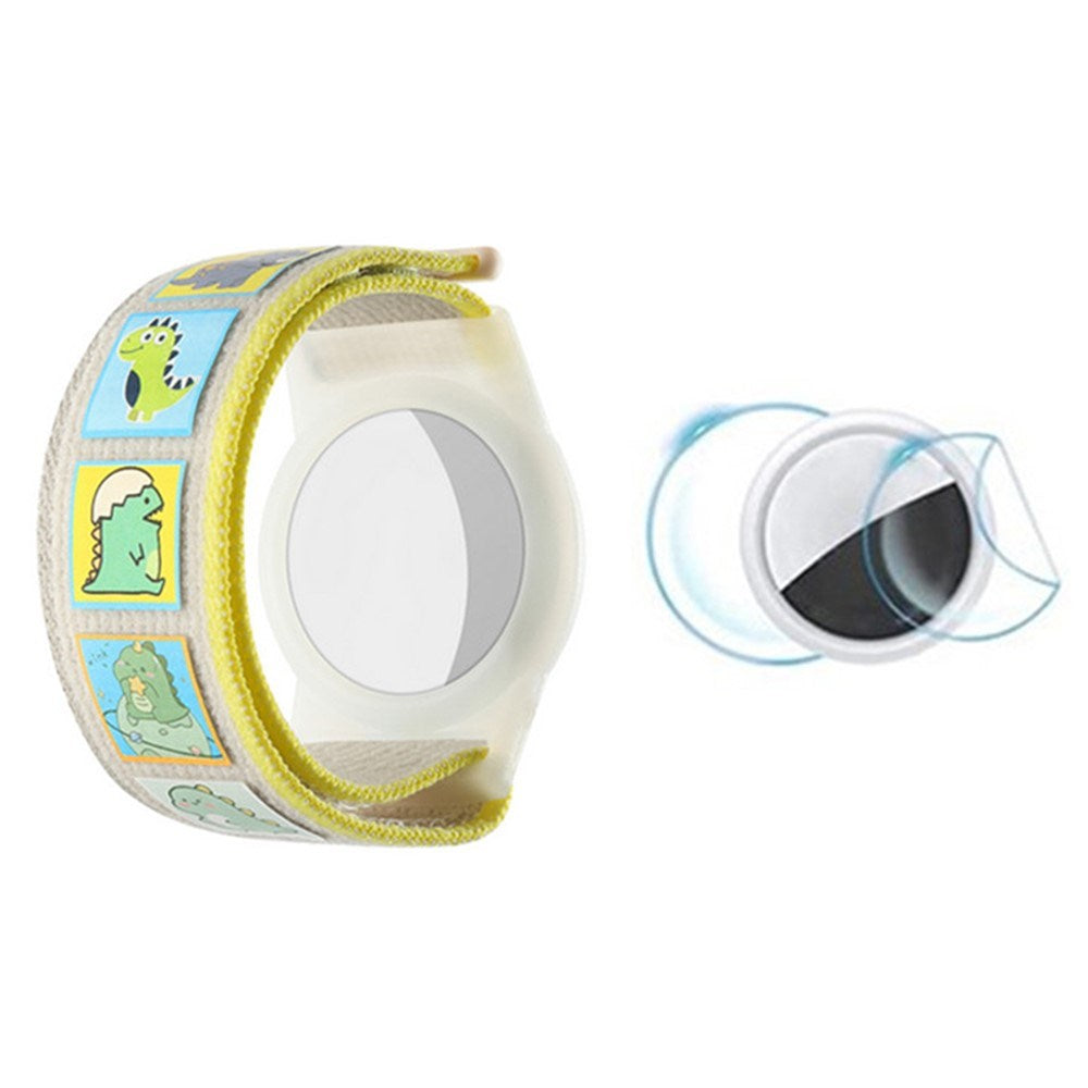 AirTag 1. & 2. Gen. Nylonarmband för Barn - Dinosaurier