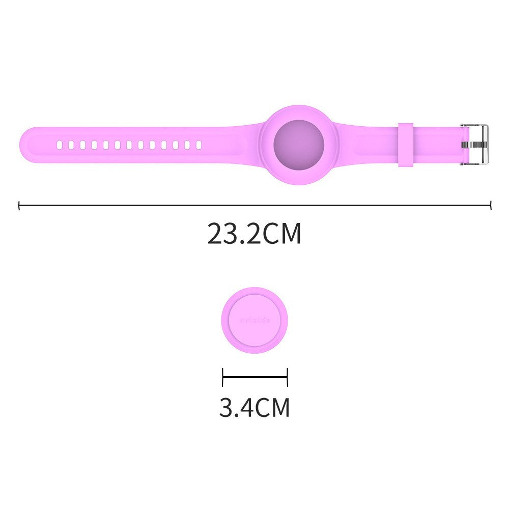 Apple AirTag 1. & 2. Gen. Silikonarmband med 3D-Design – Rosa / Pingvin