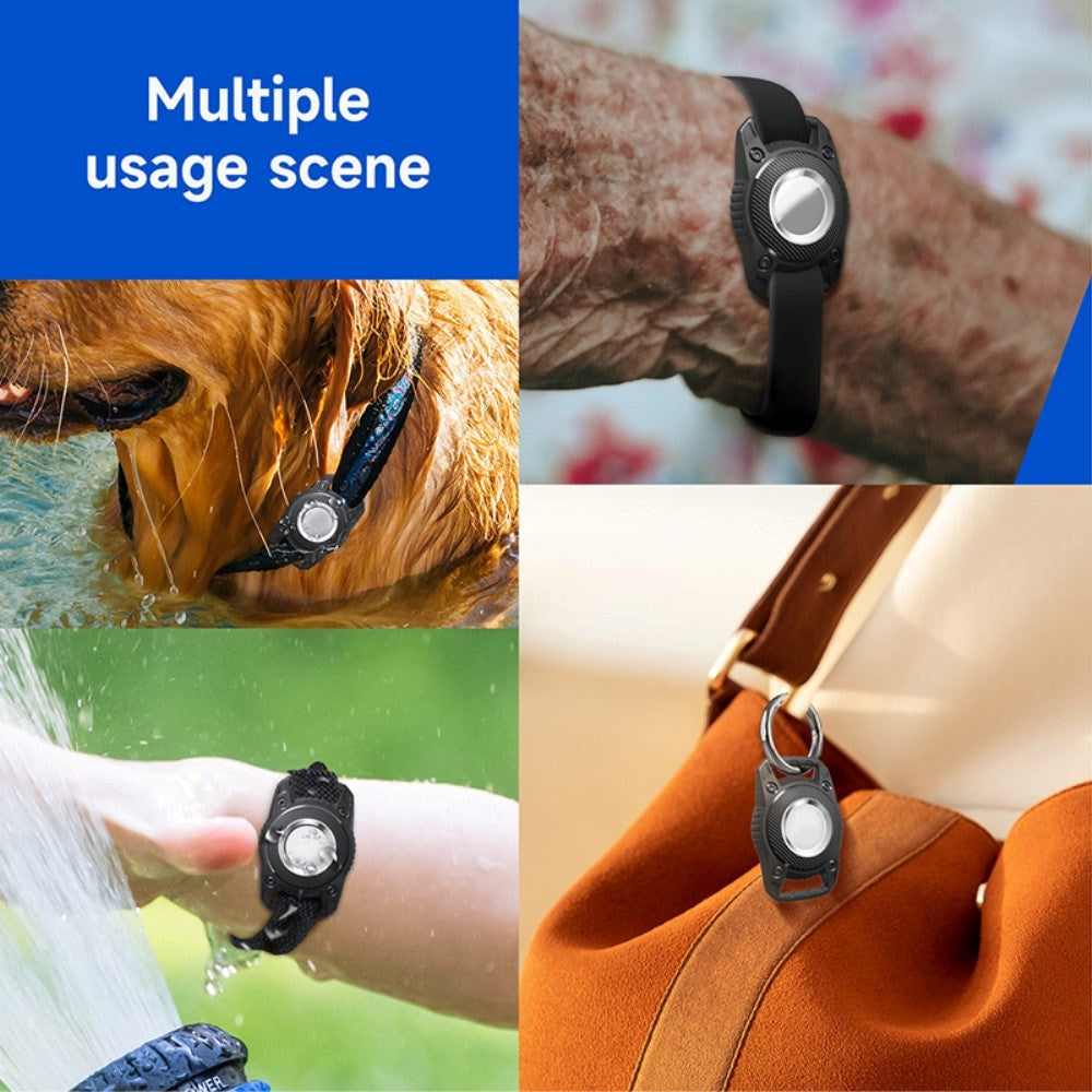 AirTag Vattentätt Flexibelt Plast Fodral - Blå