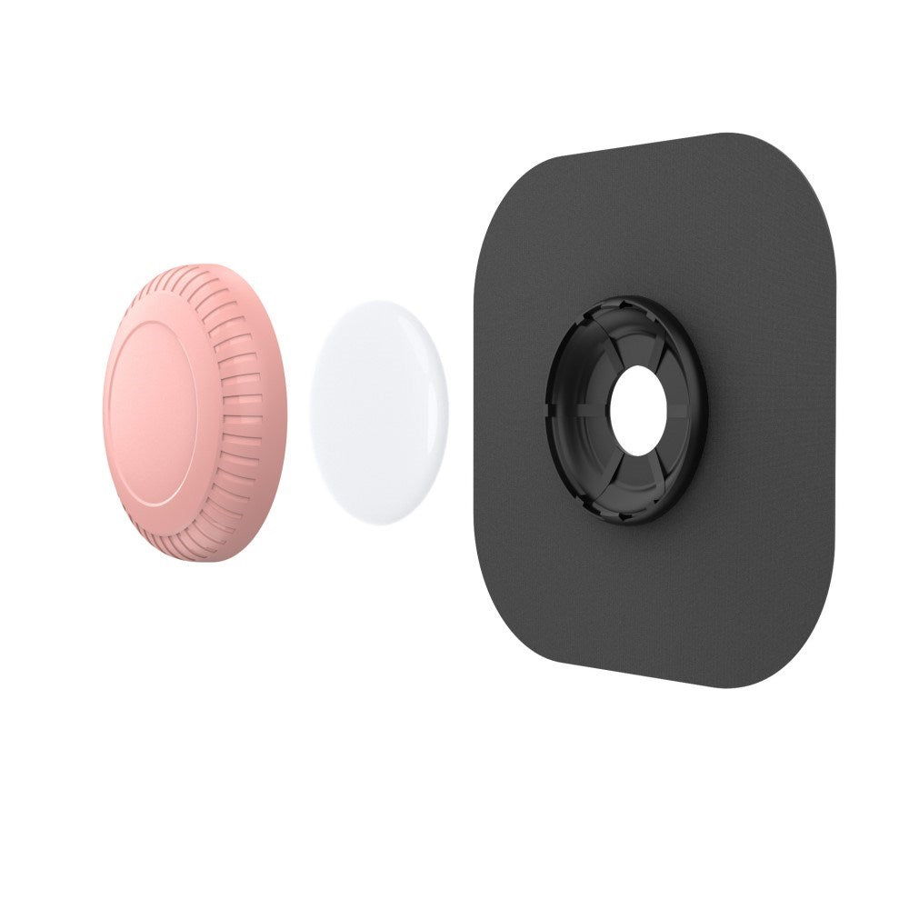 Stick-On Silikon Skal för AirTag 1. & 2. Gen. - Rosa