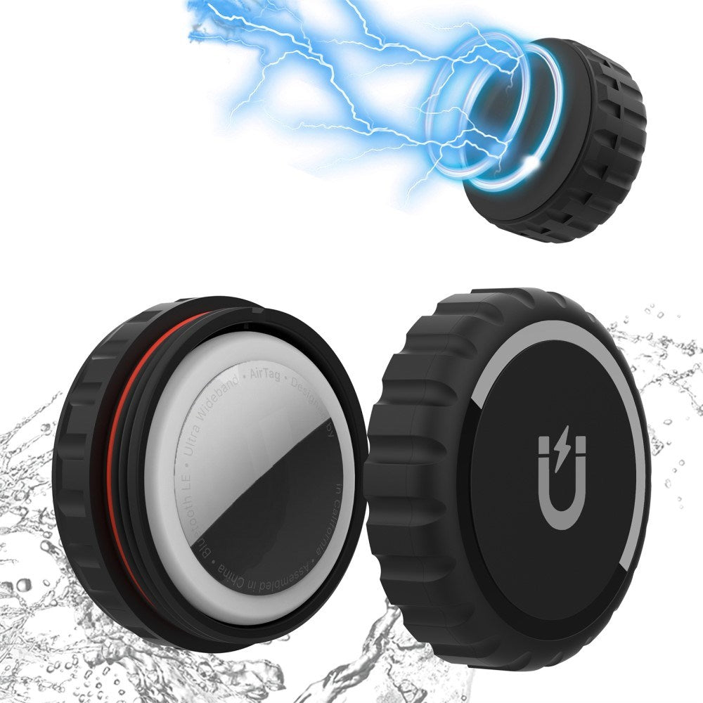 Magnetiskt Apple AirTag 1. & 2. Gen. Fodral – Svart