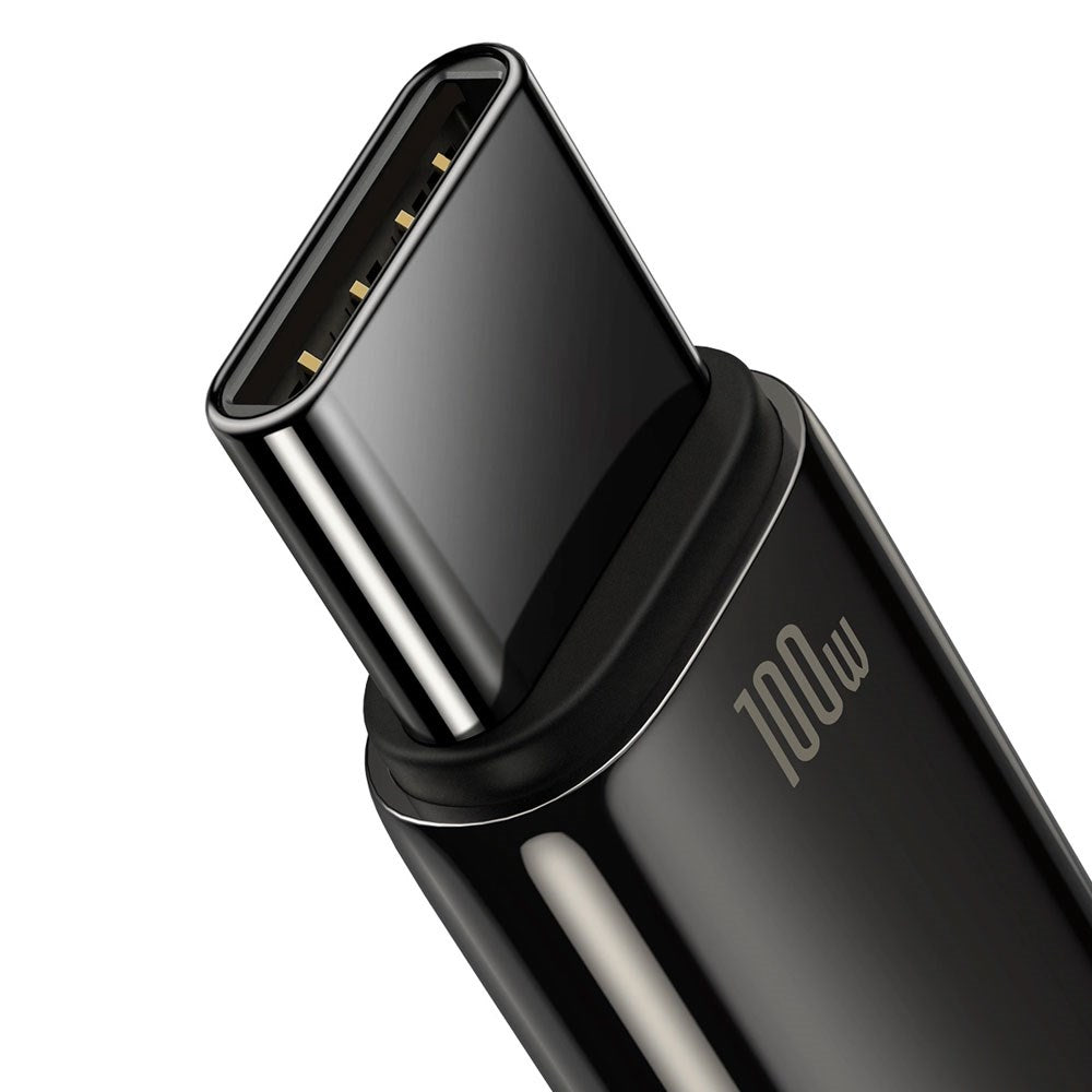 Baseus 100W USB-A till USB-C Kabel 480Mb/s - 1m - Svart