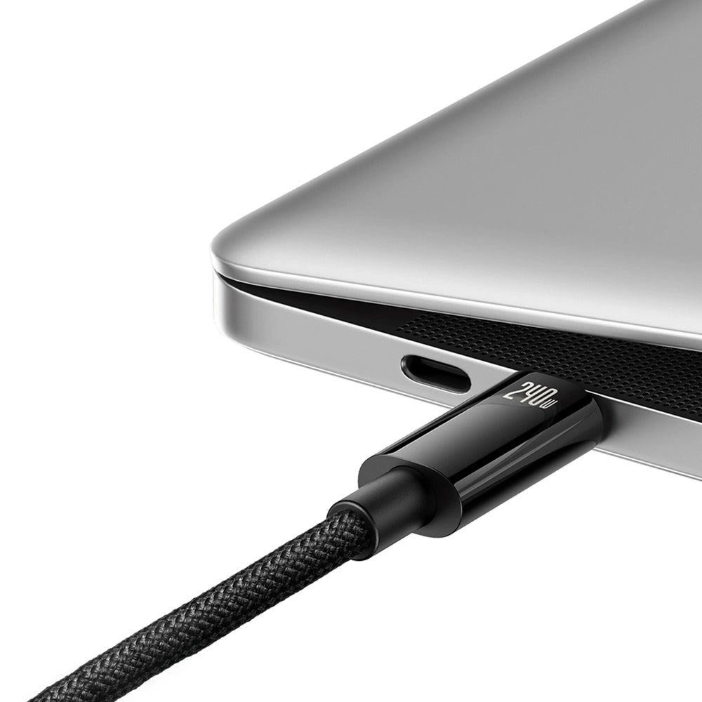 Baseus 240W USB-C till USB-C Kabel 480Mb/s - 3m - Svart