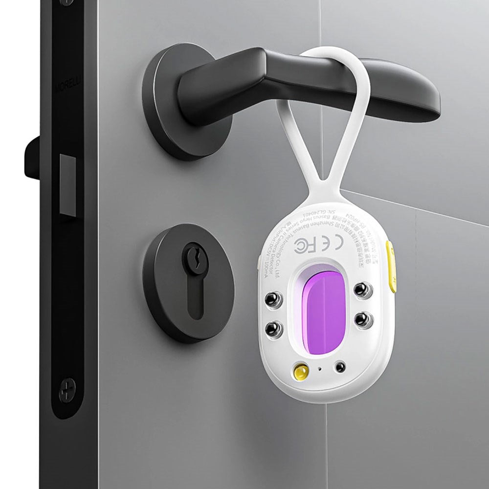 Baseus Heyo Series II Kameradetektor med Inbyggt Larm & Ficklampa - Vit