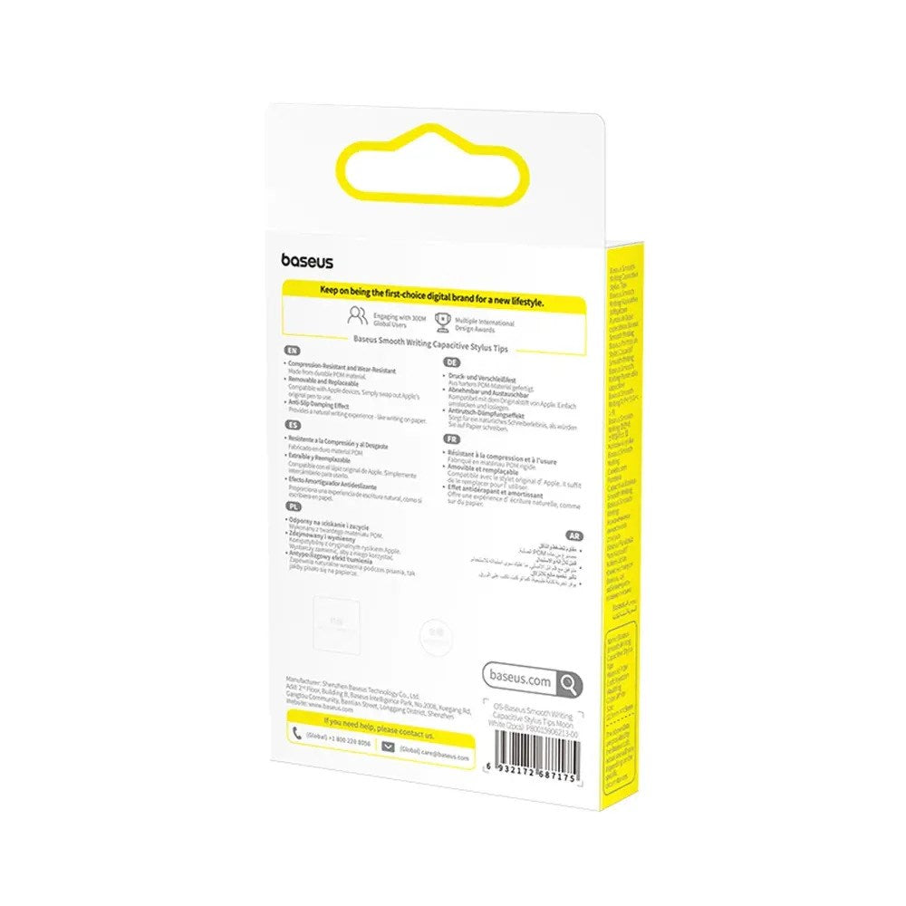 Baseus Stylus-Pennspetsar - 2 st. - Vit