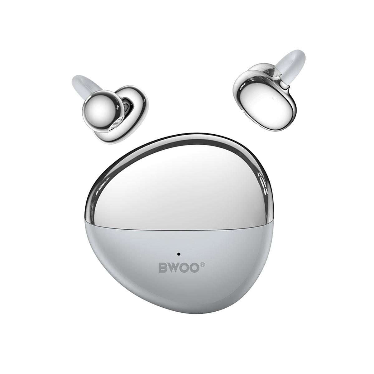 BWOO True Wireless Hörlurar - Open-Ear - Grå