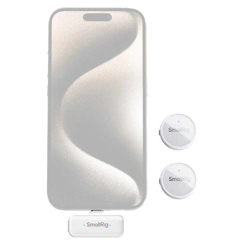 SmallRig 4706 S 60 Trådlös Mikrofon - USB-C - Vit