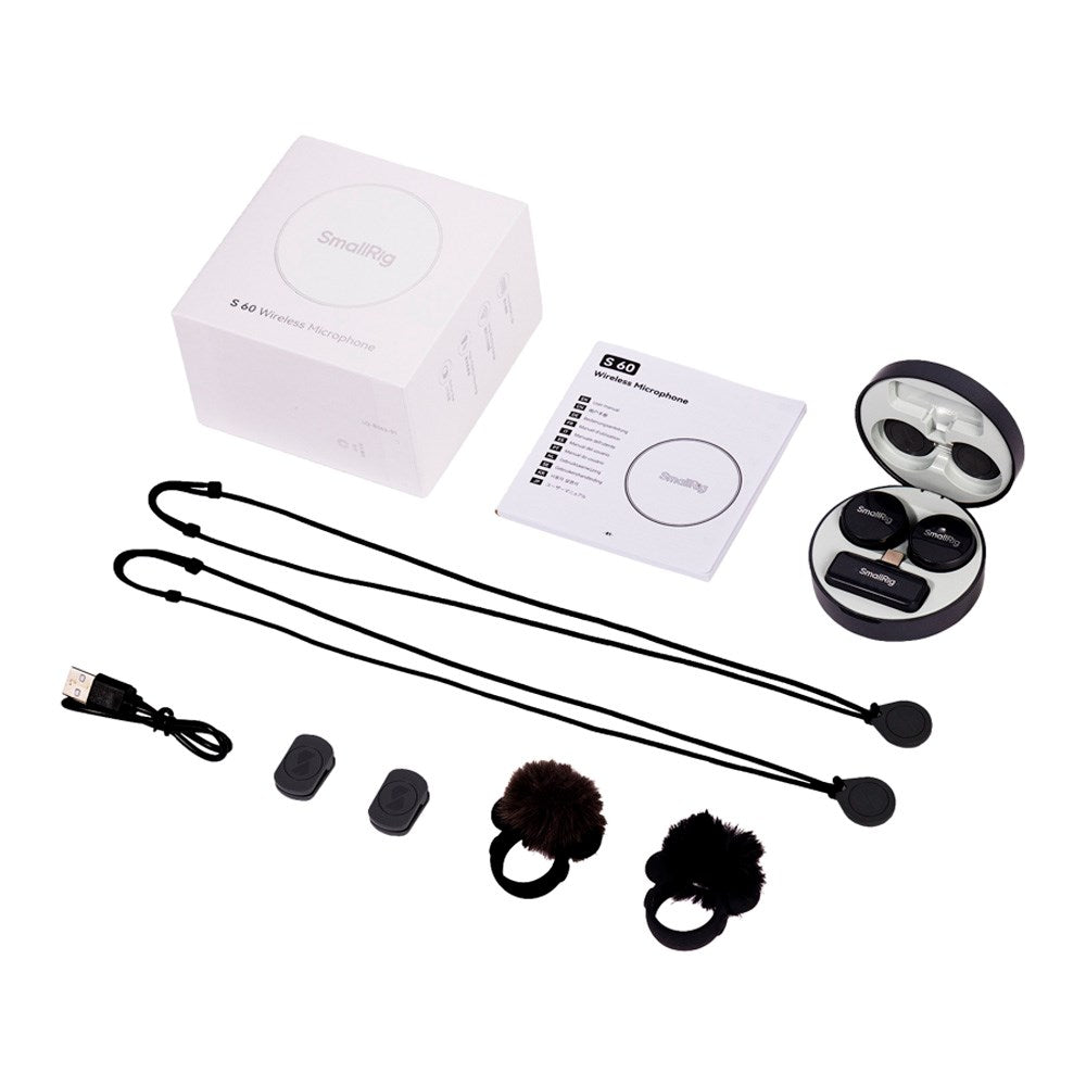 SmallRig 4934 S 60 Trådlös Mikrofon - USB-C - Svart