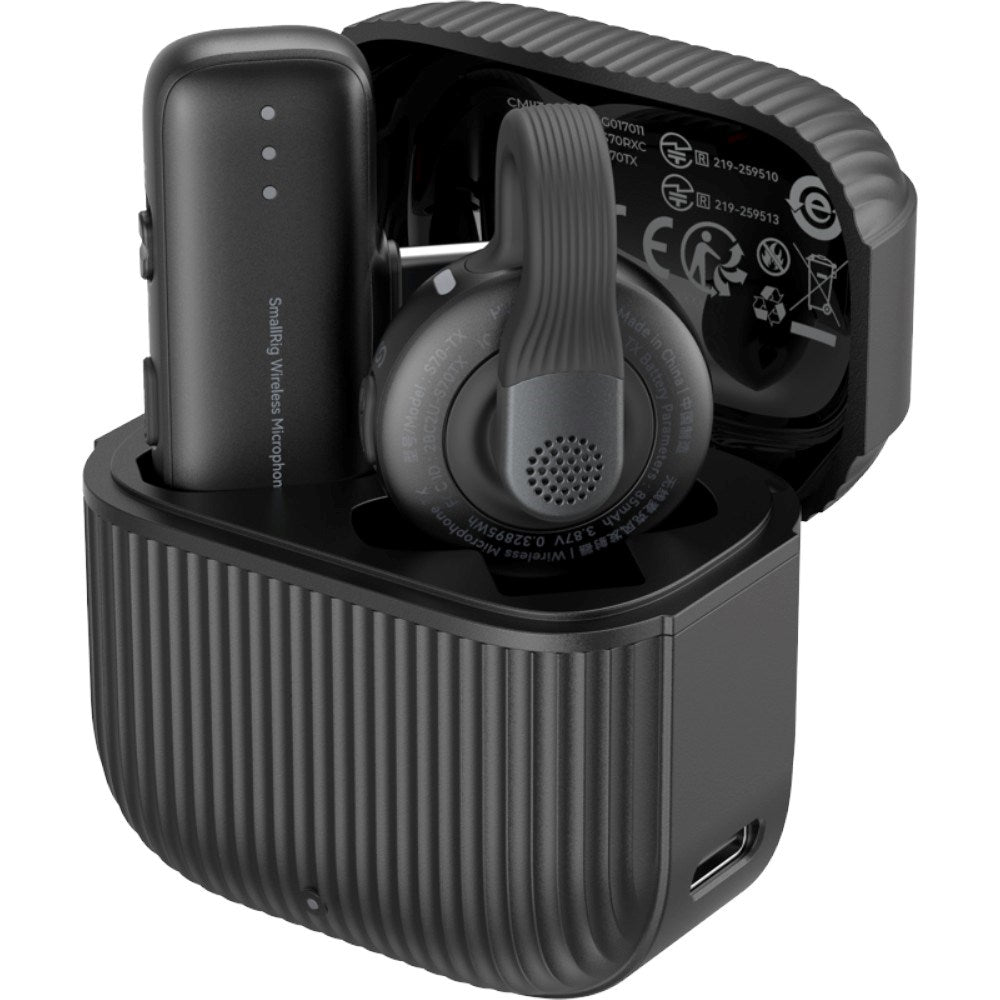 SmallRig 5718 Trådlös Mikrofon m. USB-C Adapter - Svart