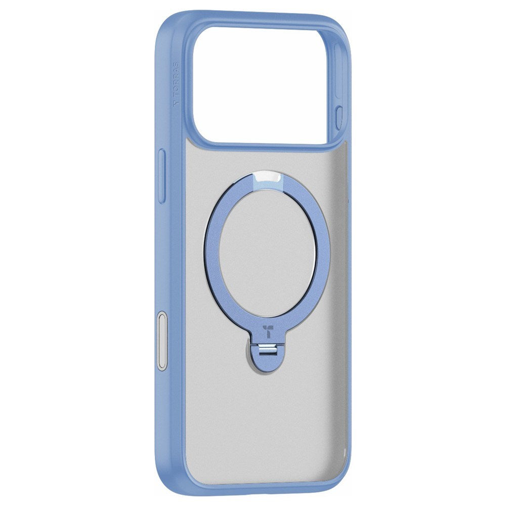iPhone 18 Pro Max / 17 Pro Max TORRAS Ostand Q3 Spin Skal - MagSafe Kompatibel - Blå