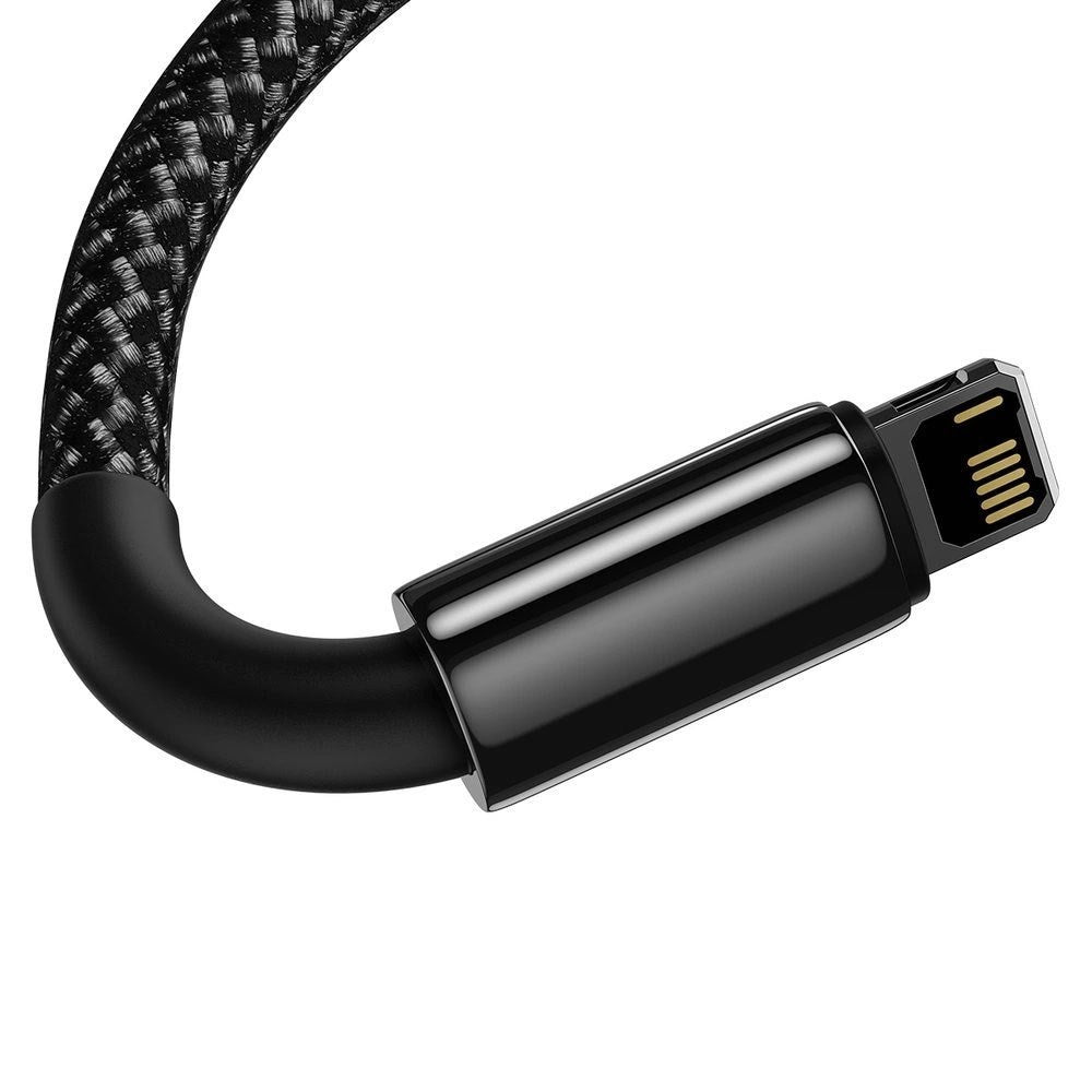 Baseus 12W USB-A till Lightning-Kabel (480Mbps) - 2m - Svart