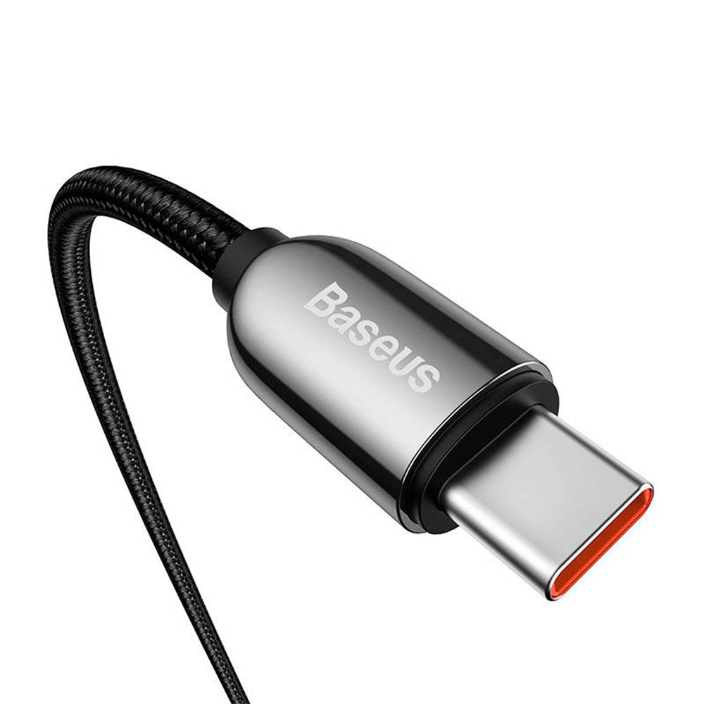 Baseus Display 100W USB-C till USB-C Kabel - 1 meter - Svart