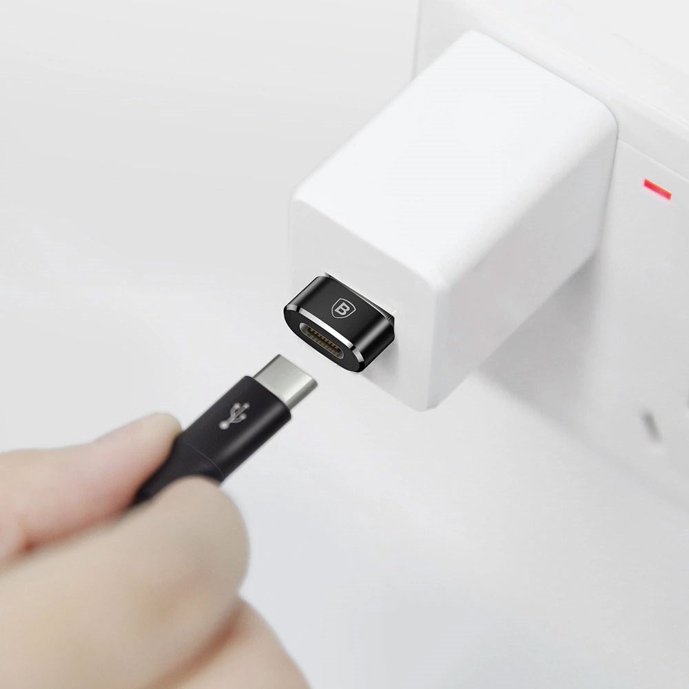Baseus Mini USB-C till USB-A Adapter - Svart