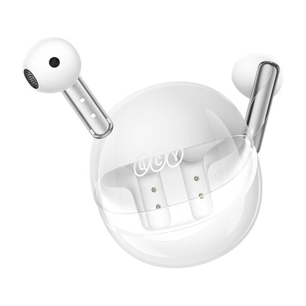 QCY AilyBuds Clear True Wireless In-Ear Hörlurar - Vit