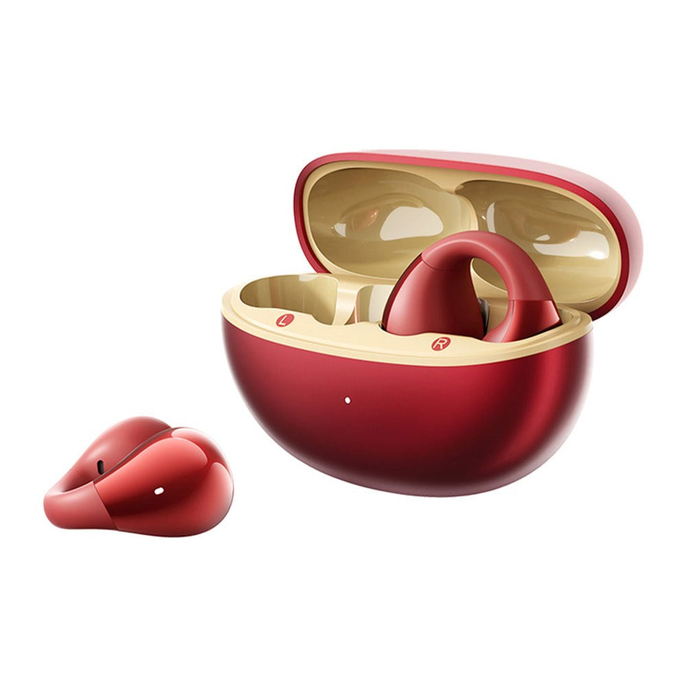 QCY Crossky Clip True Wireless Open-Ear Hörlurar - Röd
