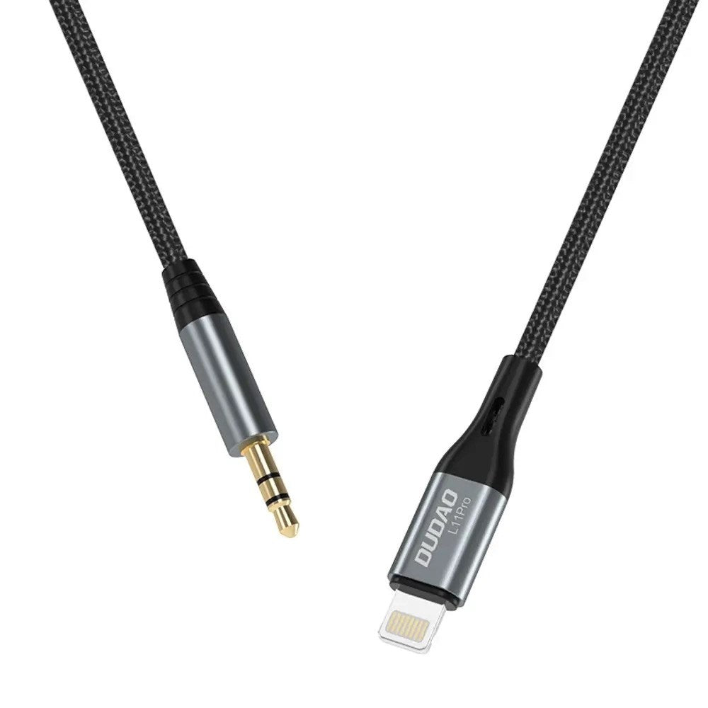 Dudao L11PRO Lightning till 3.5mm Minijack Kabel - 1m - Grå