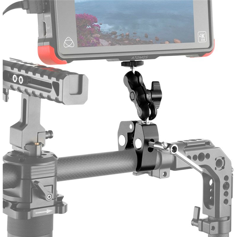 SmallRig 2164 Multifunktionell Crab-Shaped Klämma m. Ballhead Magic Arm - Svart