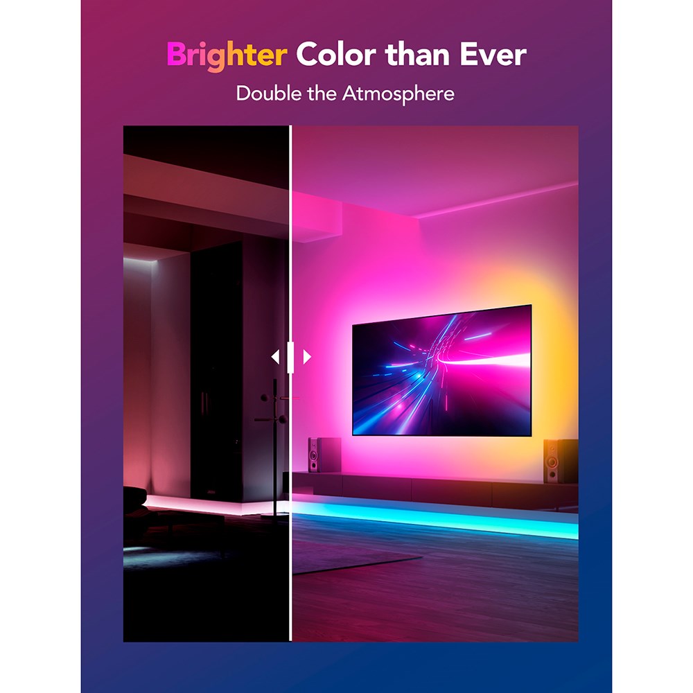 Govee LED RGBICW Strip Lights - 1m Extension - Vit